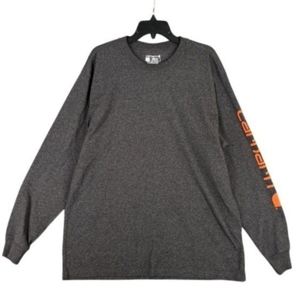 Carhartt Loose Fit‎ Shirt Men L Workwear Logo Graphic Crew Utility Labor